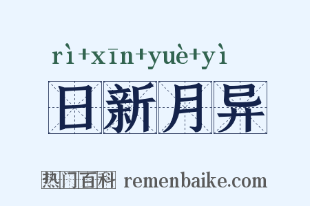 日新月异是什么意思的图片